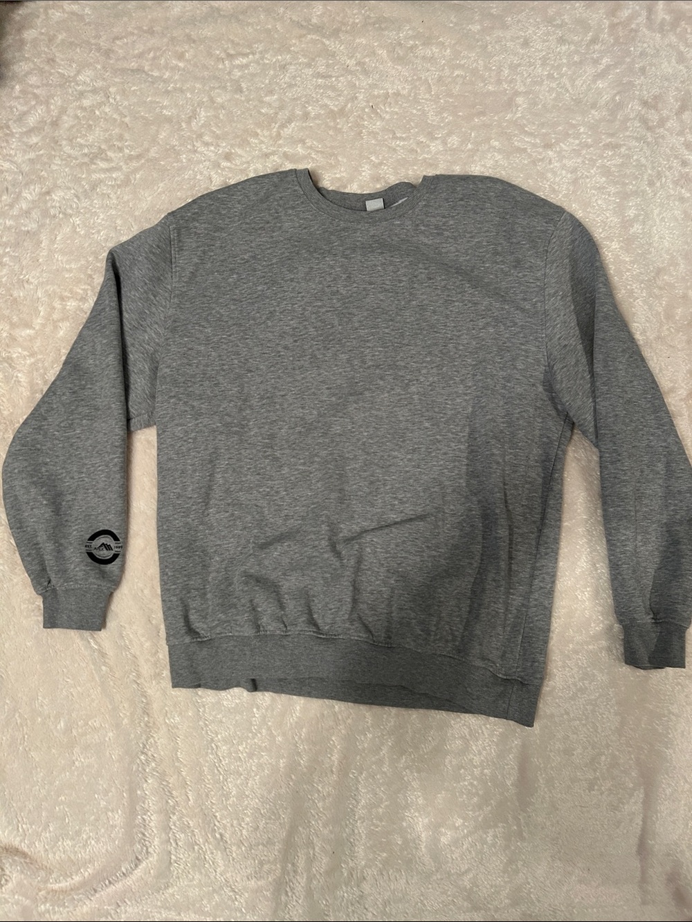 Classic Gray Crewneck Sweatshirt - Men